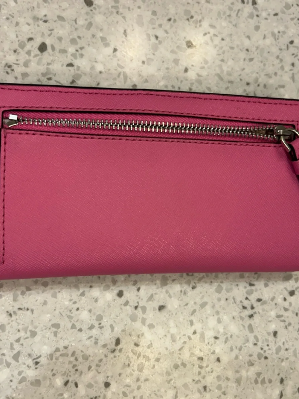 kate spade Hot Pink Leather Continental Wallet